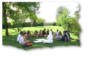 pastorale giovanile sul giardino di Casa Madre!